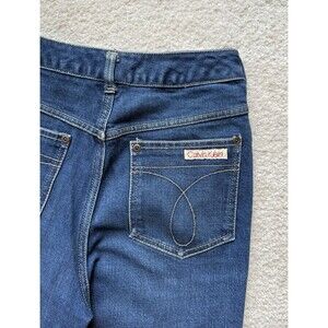 Calvin Klein Jeans, High Wasted Medium Dark Denim, 1980s Classic size 12 Vintage